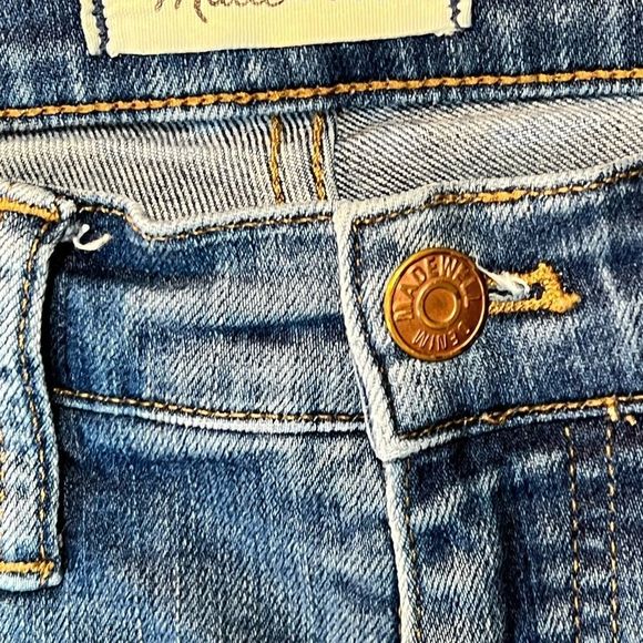 Madewell High Rise Skinny Distressed Frayed Ankle Jeans Womens 26 W - Picture 6 of 11